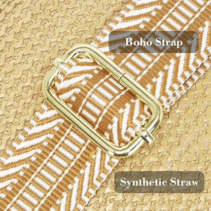 Haytijoe Summer Straw Purse Small Sling Bag RFID Blocking Crossbody Bags - Image 5