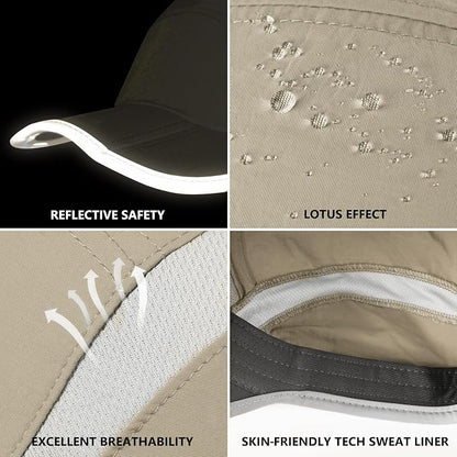 GADIEMKENSD Reflective Folding Outdoor Hat Unstructured Design UPF 50+ Sun - Image 6