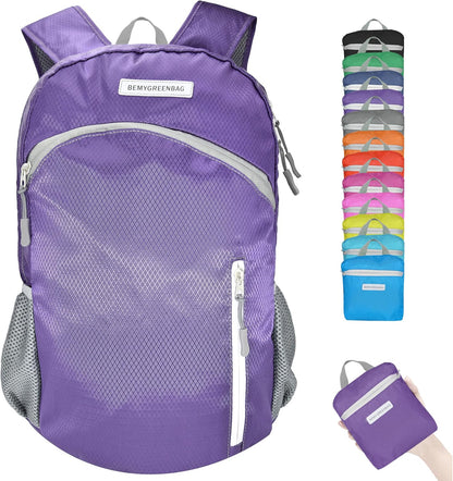 35L Foldable Waterproof Backpack For Outdoor Sports Travel Inside Wet Clothes Compartment Packable For Multiple