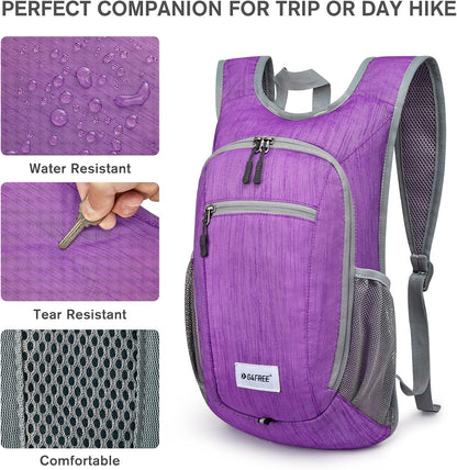 G4Free 10L/15L Hiking Backpack Lightweight Packable Hiking Daypack Small Travel Outdoor Foldable Shoulder Bag