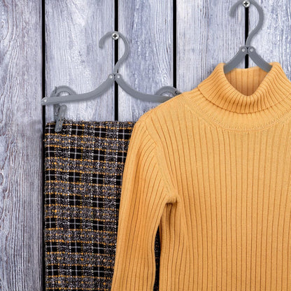 12 Pieces Folding Travel Hangers Foldable with Clips Portable Collapsible Coat Hanger Travel Drying Rack for Clothes, Gray