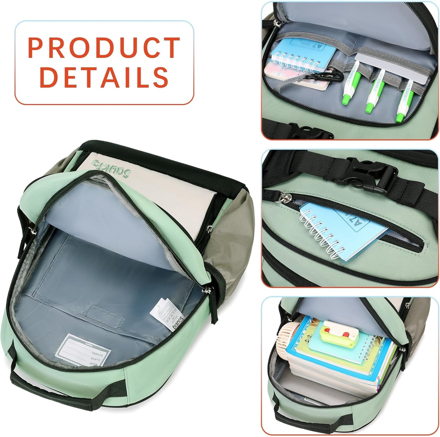 Cute Mini Toddler Backpacks for Boys 2-4 Little Kids Backpack Preschool Bookbag (Pale Pistachio)