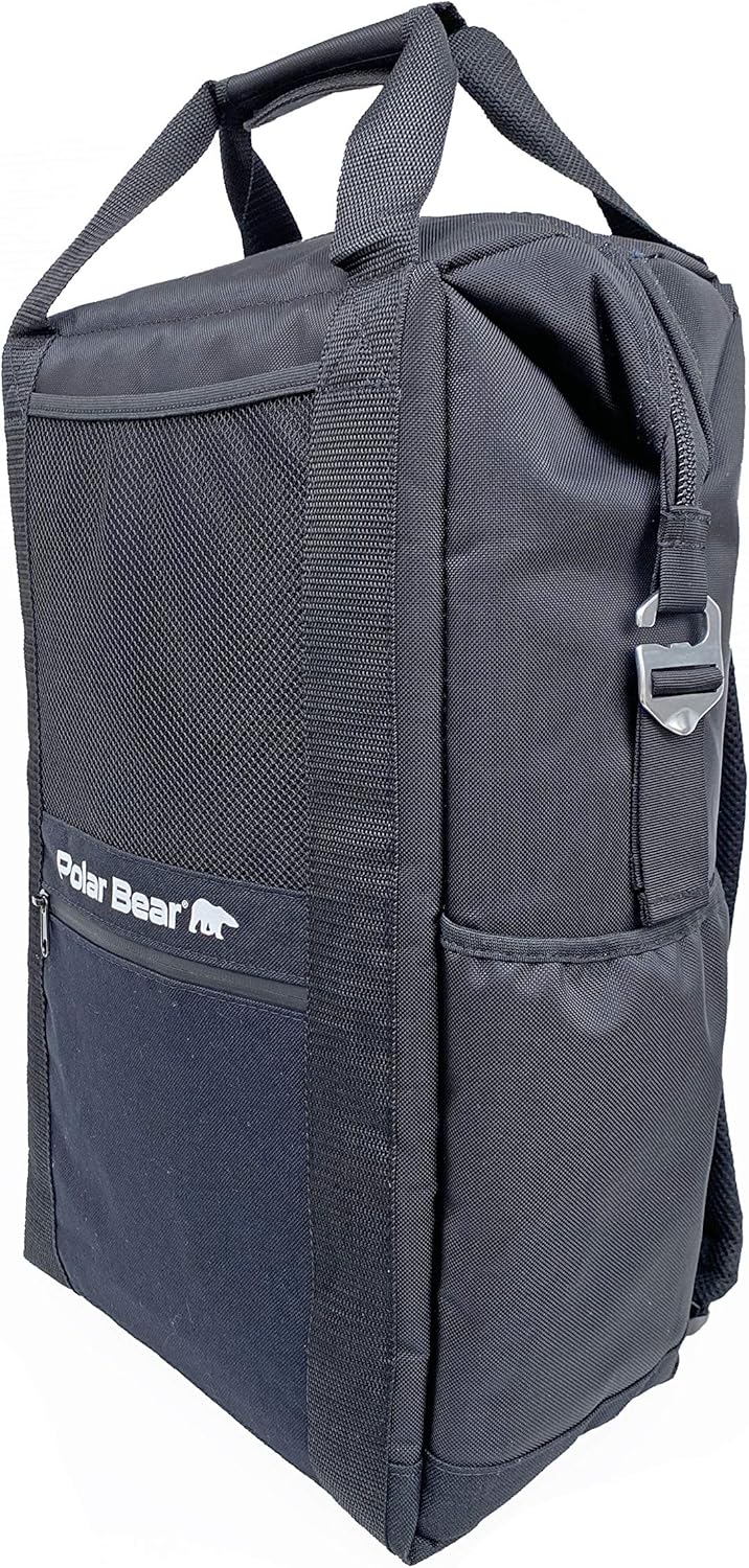 Polar Bear Coolers - Soft-Sided Backpack Cooler - Insulated Backpack for Hiking, Camping, Travel, or Fishing - Heavy-Duty & Portable - Sweat & Leak Proof - Keeps Ice up to 24 hrs