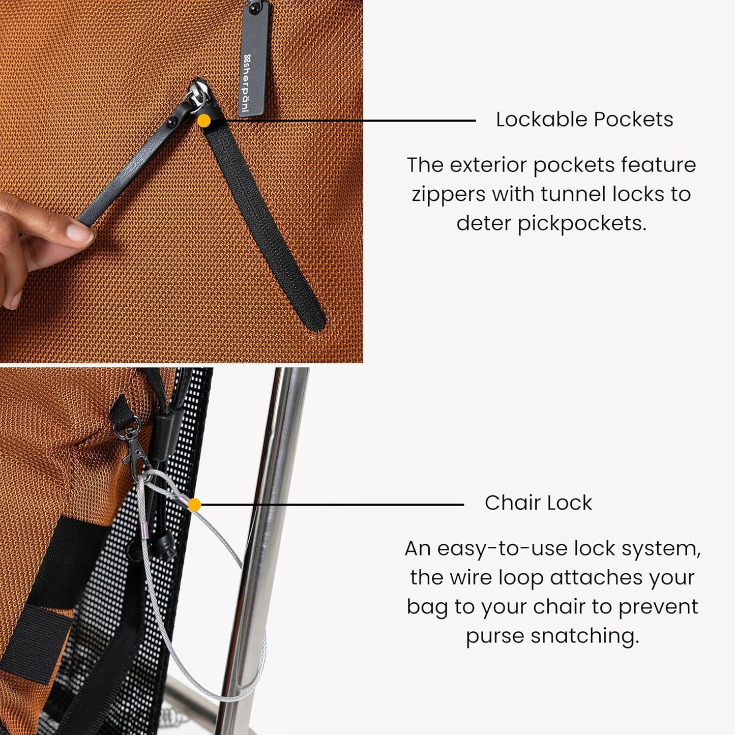 Sherpani Tempest, Anti Theft Convertible Backpack Tote, 14L Travel Backpack, Travel Gifts for Women, Handbags, RFID Protection, Metal Hardware, Fits 15” Laptop (No Sleeve) (Granite)