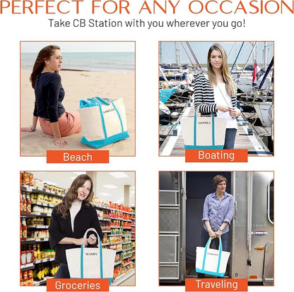CB STATION Medium Classic Canvas Tote Bag - Image 7