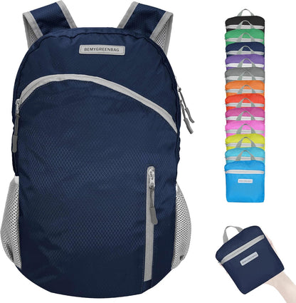 35L Foldable Waterproof Backpack For Outdoor Sports Travel Inside Wet Clothes Compartment Packable For Multiple