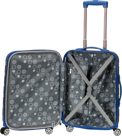 Rockland Melbourne Hardside Expandable Luggage with Spinner Wheels, Grey, 2 Piece (20/28)