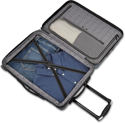 Samsonite Omni 2 Pro Hardside Expandable Luggage with Spinner Wheels, Pro Carry-on, MIDNIGHT BLACK