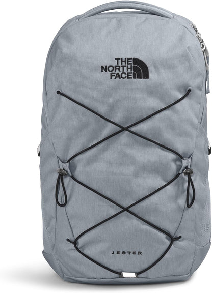 THE NORTH FACE Jester Everyday Laptop Backpack | Commuter Daypack with Water Repellent Finish, 16" Laptop Sleeve, Huge Main Compartment, Mid Grey Dark Heather/TNF Black-NPF, One Size