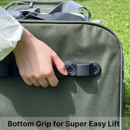 Olympia U.S.A. 29 inch Jumbo Size 8 Pockets Wheeled Rolling Duffel Bag Water Resistant Luggage Lightweight Travel Suitcase with Retractable Handle