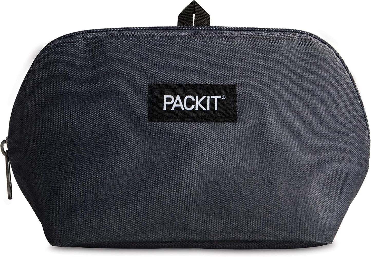PackIt® Freezable Snack Bag, City Charcoal, Built with ECOFREEZE® Technology, Foldable, Reusable, Zip Closure, Designed For Keeping Snakcs Fresh On the Go, and Adults of all Ages