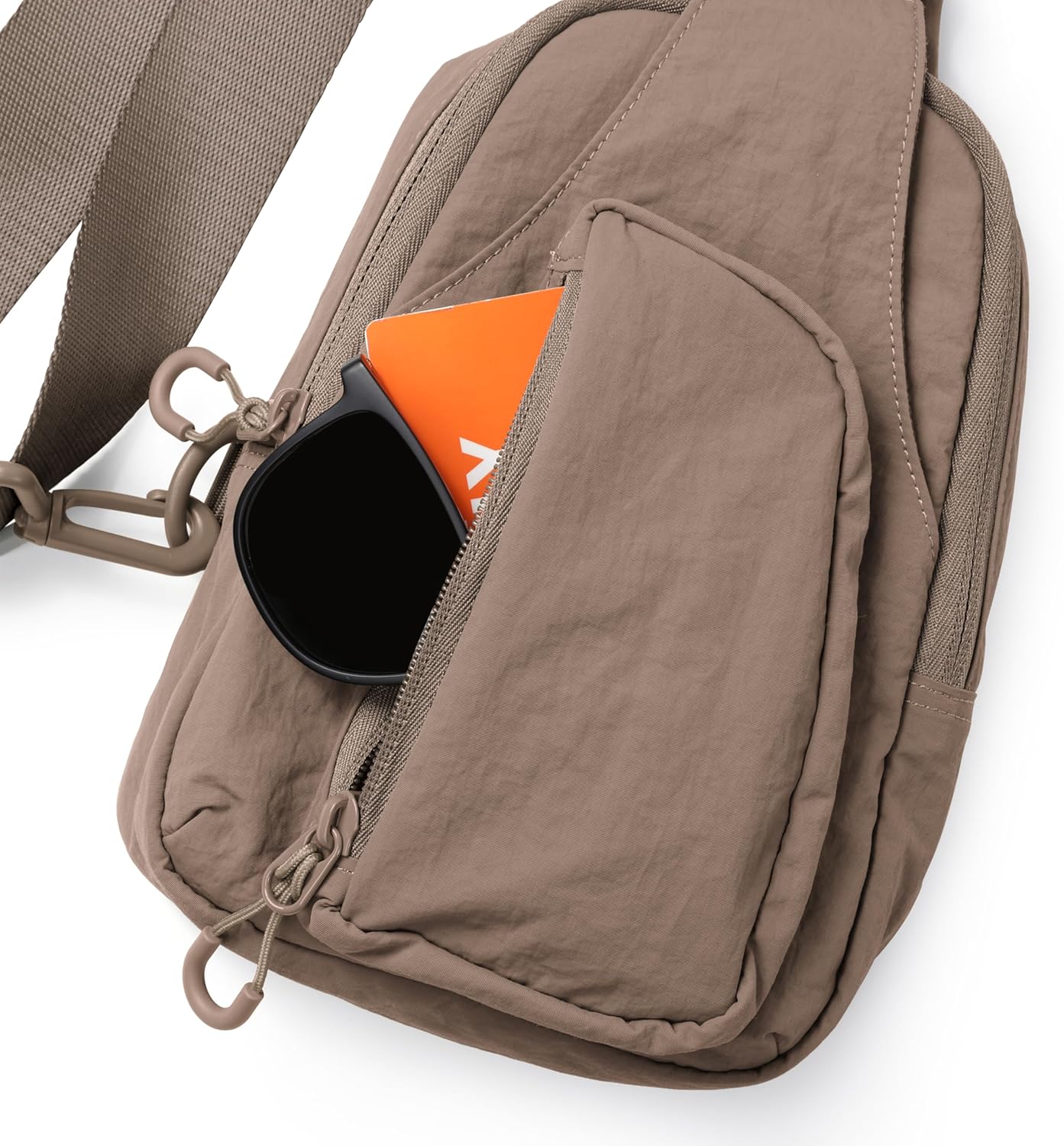 ODODOS Daily Sling Bag with Adjustable Straps Crossbody Chest Bag Lightweight Small Backpack for Casual Traveling Hiking