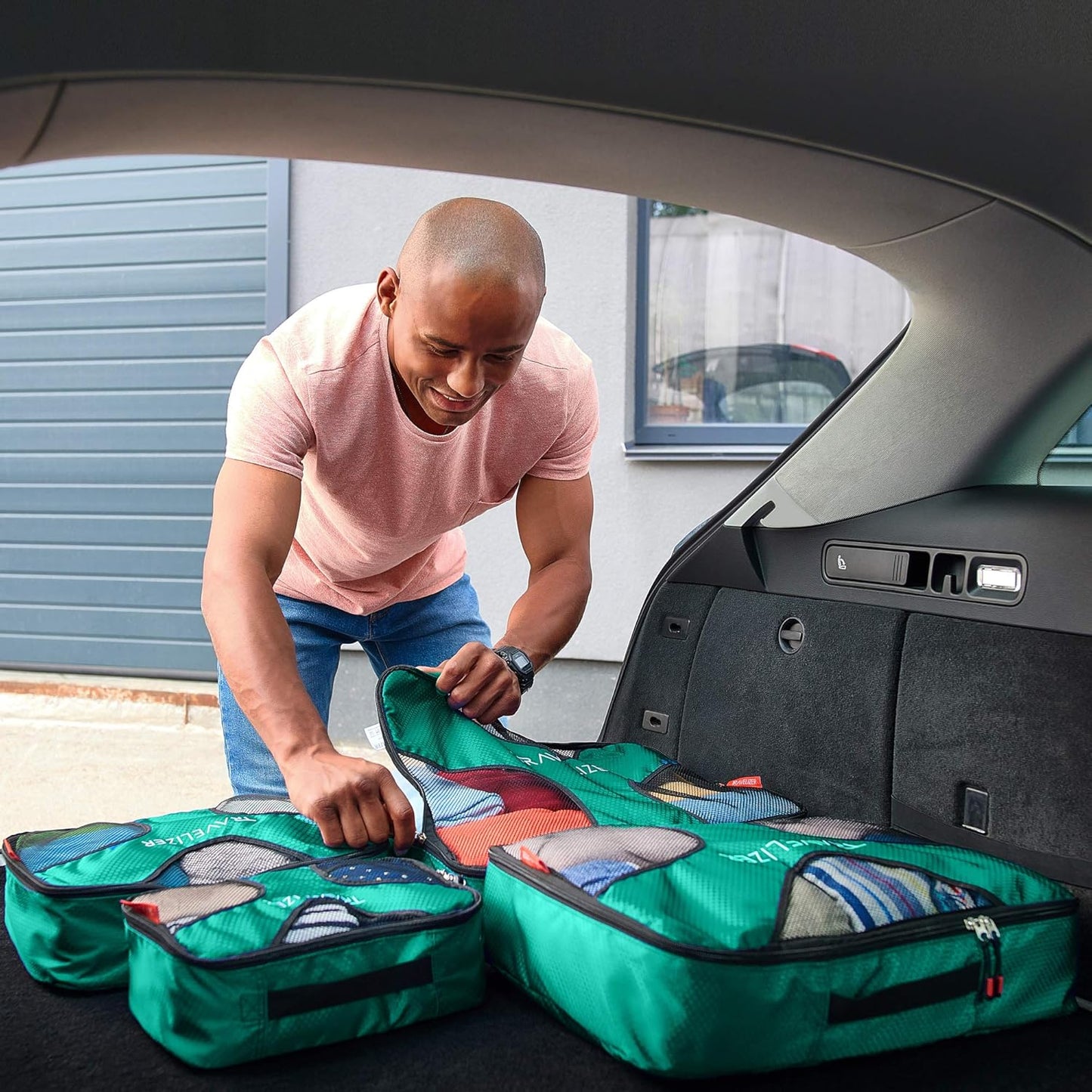 Travel Packing Cubes 5 pcs Luggage Organizer Set for Bag & Suitcase