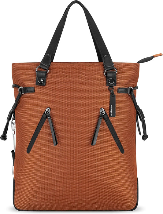 Sherpani Tempest, Anti Theft Convertible Backpack Tote, 14L Travel Backpack, Travel Gifts for Women, Handbags, RFID Protection, Metal Hardware, Fits 15” Laptop (No Sleeve) (Morocco)