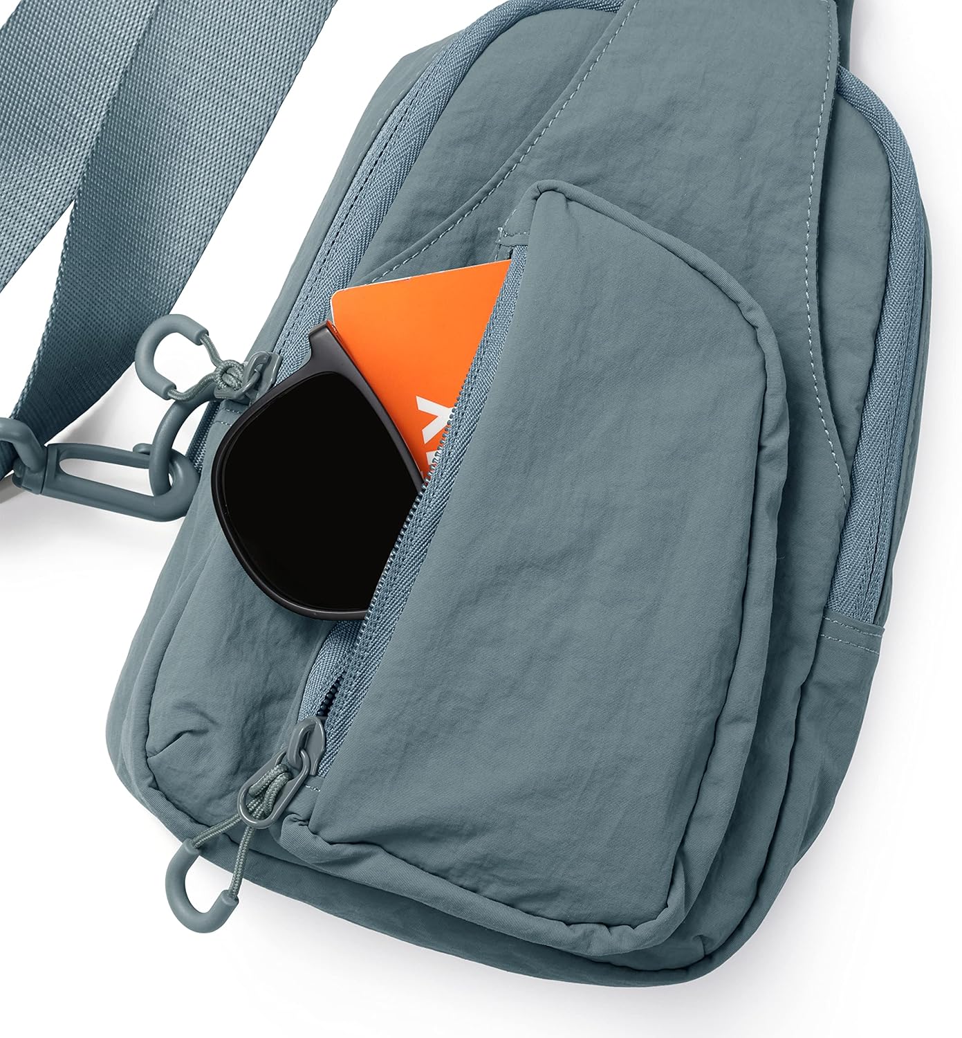 ODODOS Daily Sling Bag with Adjustable Straps Crossbody Chest Bag Lightweight Small Backpack for Casual Traveling Hiking