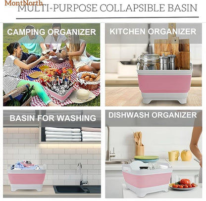 Collapsible Wash Basin 9L, Foldable Dish Tub - Image 8