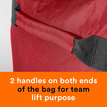 Fitdom 130L 36" Heavy Duty Extra Large Sports Gym Equipment Travel Duffle Bag W/Adjustable Shoulder Strap & 7 Compartments. Perfect for Soccer Baseball Basketball Hockey Football, Team Coaches & More