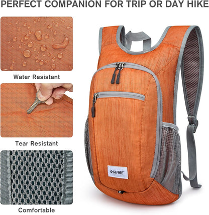 G4Free 10L/15L Hiking Backpack Lightweight Packable Hiking Daypack Small Travel Outdoor Foldable Shoulder Bag
