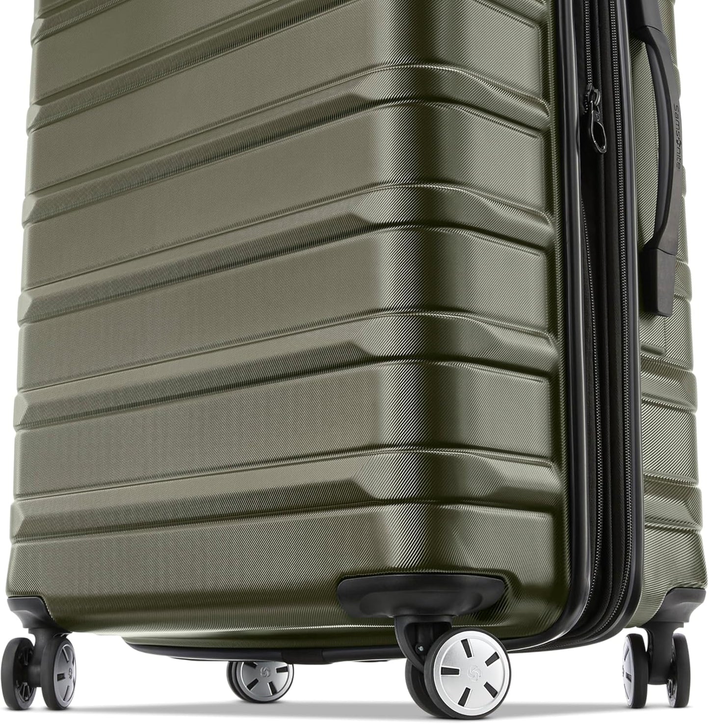 Samsonite Omni 2-2pc Hardside Luggage Set (21/28) - Carry-On & Large Checked - Spinner Wheels - Scratch Resistant Hardshell - Airline-Approved - Lightweight Expandable Polycarbonate - Vita Olive