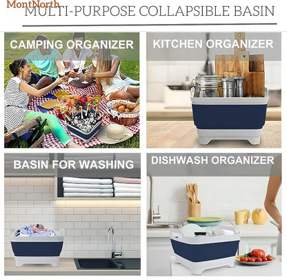 Collapsible Wash Basin 9L, Foldable Dish Tub - Image 8