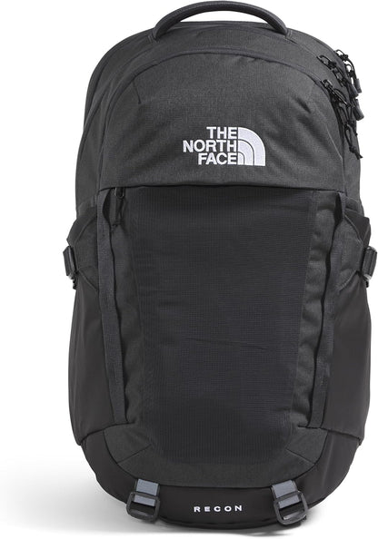 THE NORTH FACE Recon Everyday Laptop Backpack | Daypack with Water Repellent Finish, 16" Laptop Sleeve, 2 Water Bottle Pockets, Asphalt Grey Light Heather/TNF Black-NPF, One Size