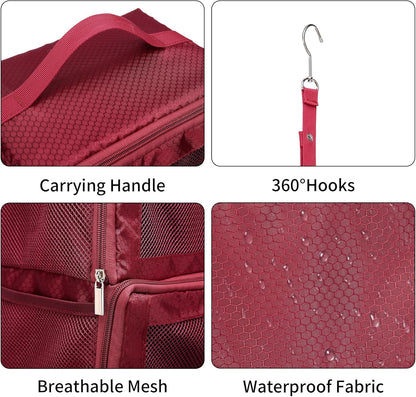 Suitcase Organizer Travel Bags Organizer for Luggage Compression Hanging Packing Cubes for Travel Carry on Closet (Bag Only)