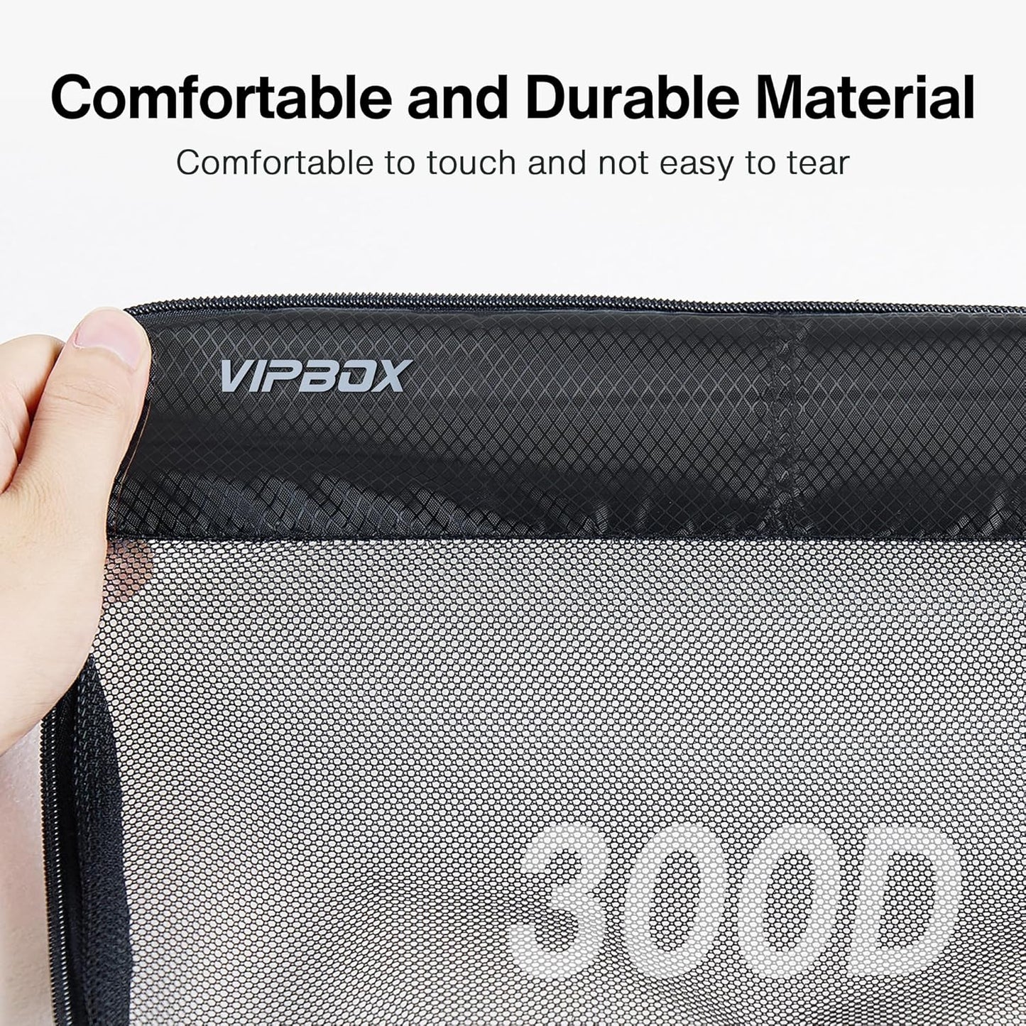 5 Set Packing Cubes Travel for Luggage Durable Suitcases Organizer Bags Lightweight Airplane Travel Vacation Essentials Accessories for Carry on (Black)