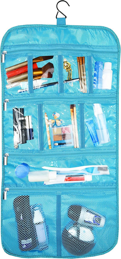 Freegrace Premium Hanging Toiletry Travel Bag - Cosmetic, Jewelry, Toiletry & Accessory Storage Organizer Bag, Large Size, Various Compartments
