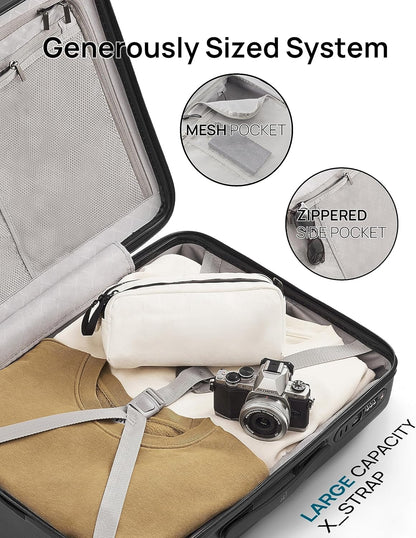 Carry on Luggage 22 X 14 X 9 Airline Approved, 20 Inch Luggage for 3-5 Days Travel, Double Spinner Wheels, 100% Hardshell PC, TSA Lock (11-Pirate Black (USB Port), Set 2PCS (20-Inch/29-Inch))