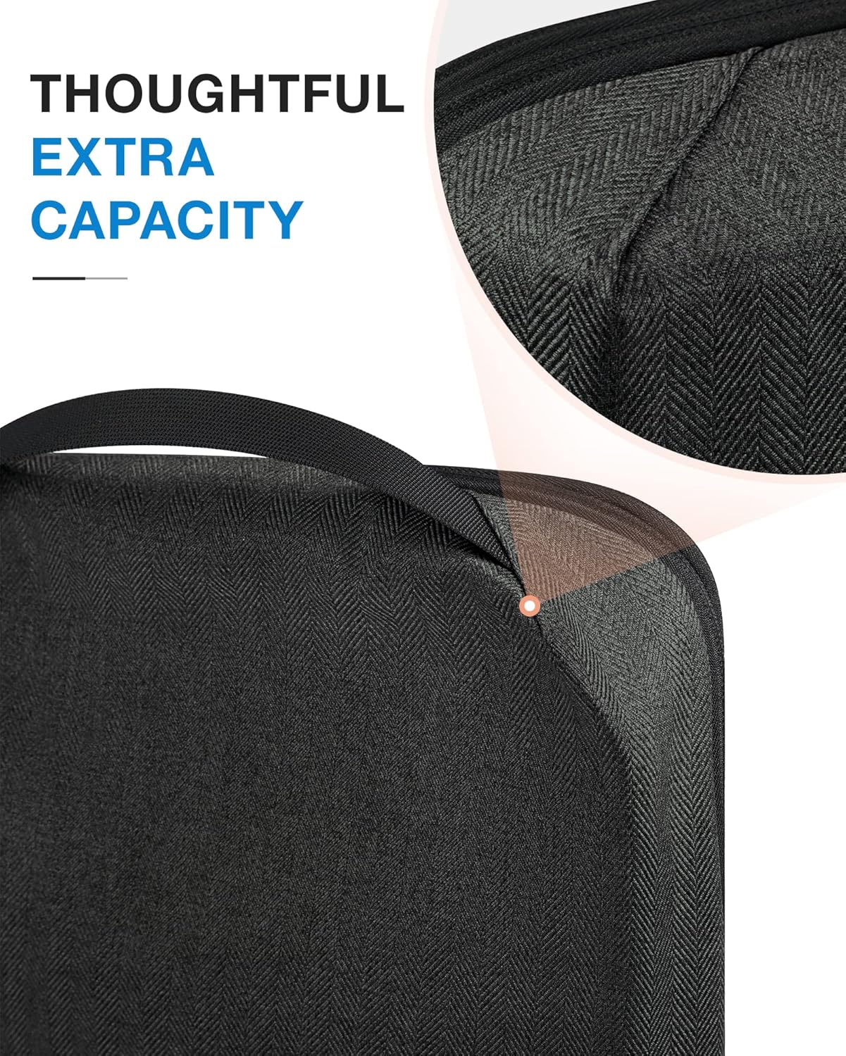 BAGSMART Compression Packing Cubes for Travel, 6 Set Packing Cubes for Carry on Suitcases, Compression Travel Cubes & Suitcase Organizer for Packing with Shoe Bag Black