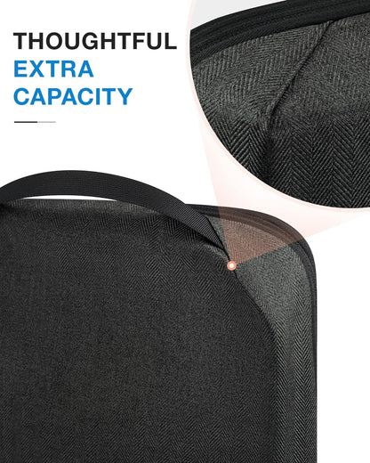 BAGSMART Compression Packing Cubes for Travel, 6 Set Packing Cubes for Carry on Suitcases, Compression Travel Cubes & Suitcase Organizer for Packing with Shoe Bag Black