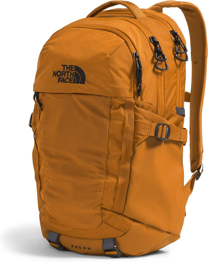 THE NORTH FACE Recon Everyday Laptop Backpack | Daypack with Water Repellent Finish, 16" Laptop Sleeve, 2 Water Bottle Pockets, Timber Tan, One Size