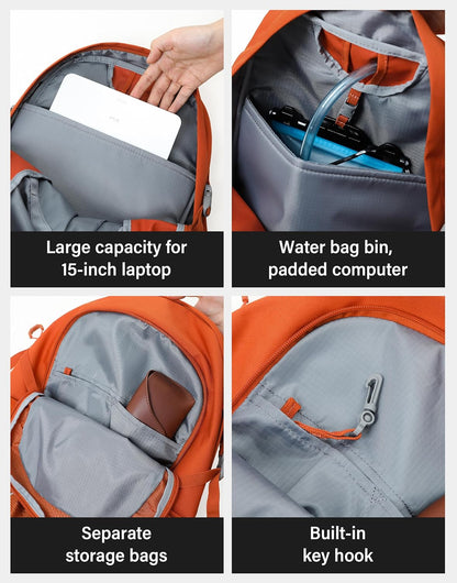 Pioneer Camp Hiking Backpack 22L Small Hiking Hydration Gear Lightweight Camping Backpack Travel Daypack for Women Men