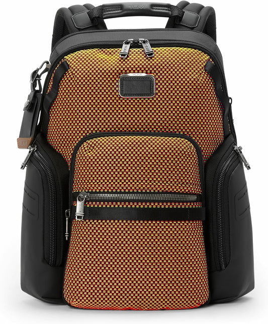 TUMI - Alpha Bravo Navigation Backpack - Everyday Travel Backpack - Fits Up to 15" Laptop - 16.0" X 14.0" X 7.3" - Red/Lime Chameleon