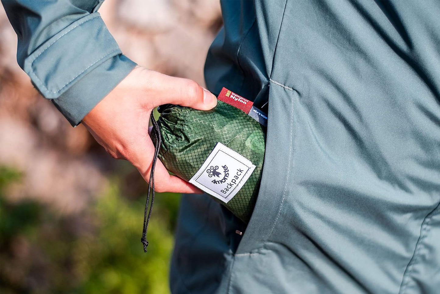 4Monster Hiking Daypack,Water Resistant Lightweight Packable Backpack for Travel Camping Outdoor