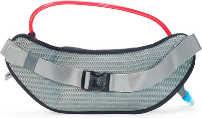 USWE Zulo Hydration Hip Pack - with Organizer and Side Pockets, Bounce Free Hip Belt (Carbon Black, 2L)