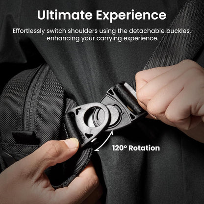 tomtoc 5.5L Sling Bag for Nintendo Switch 2, Heavy Duty Crossbody Bag for Men/Women, Water-resistant Tactical Carry Chest Daypack Travel Shoulder Pack for Steam Deck OLED, ASUS ROG Ally X, iPad mini