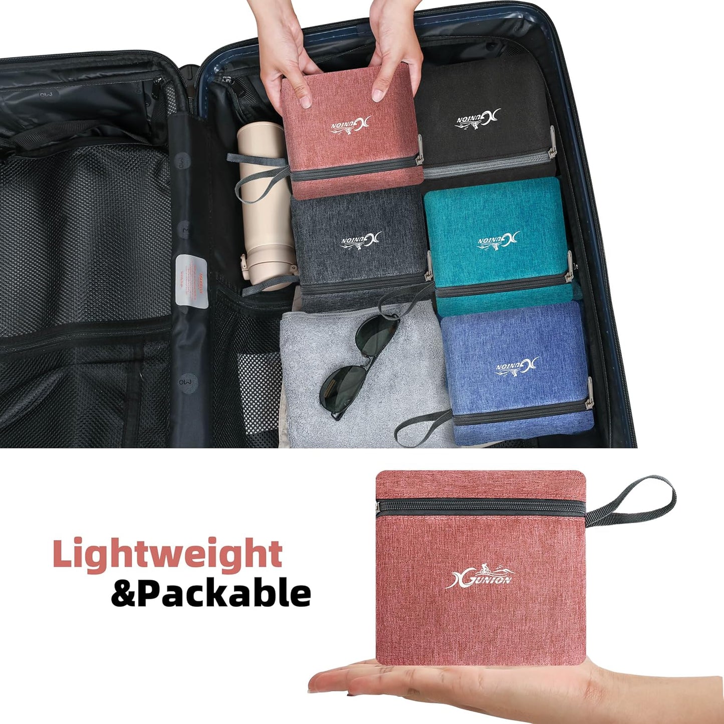 Foldable Travel Daypack - 10L Lightweight Backpack for Women & Men (Red) - Camping & Hiking