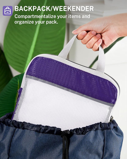 Compression Packing Cubes, Gonex Extensible Storage Mesh Bags Organizers