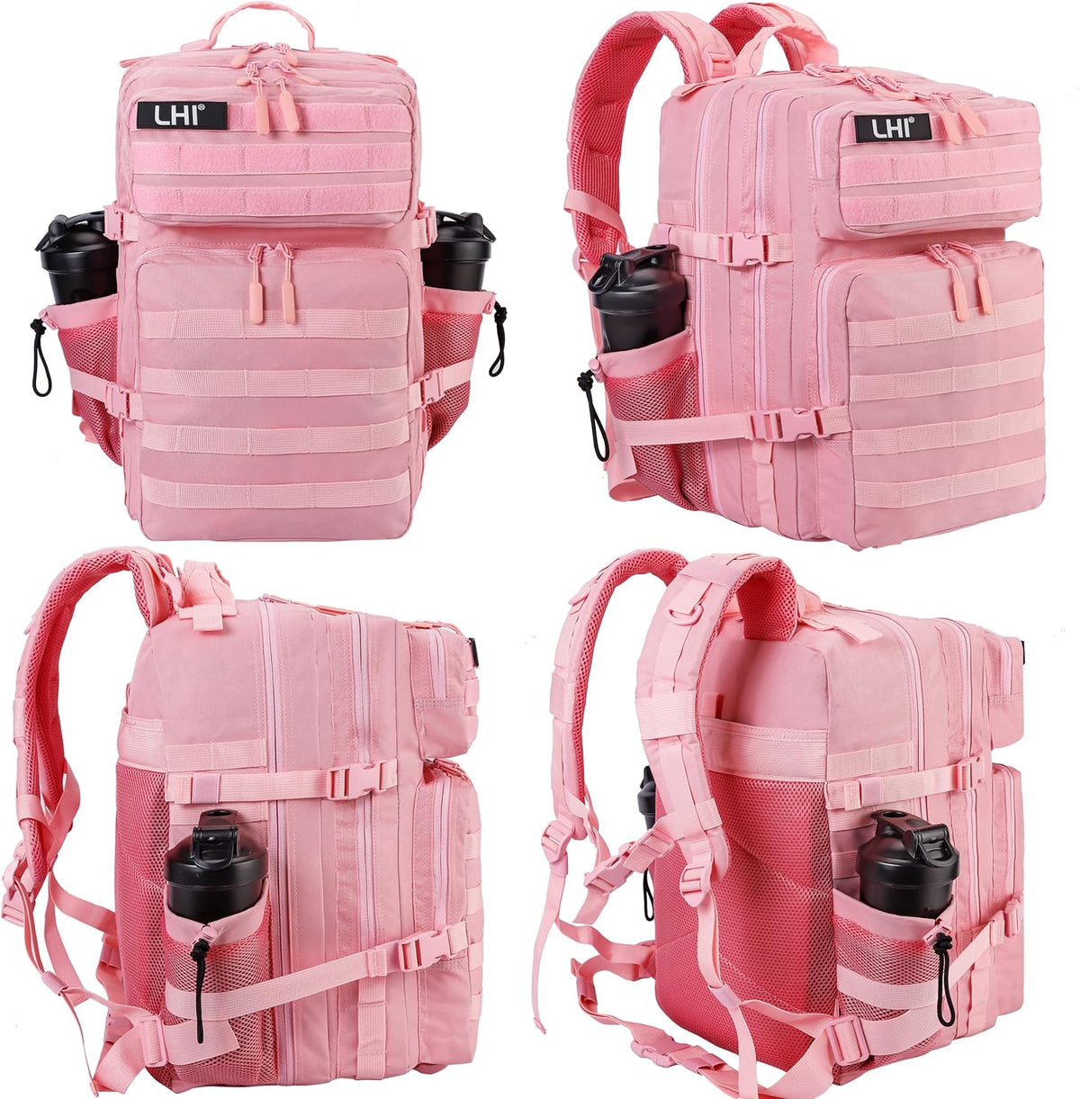 LHI Military Tactical Backpack for Men and Women 45L Army 3 Days Assault Pack Bag Large Rucksack with Molle System