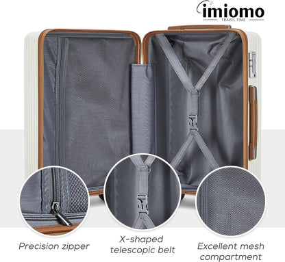 imiomo 28 IN Large Luggage, Suitcase with Spinner Wheels, Hardside Lightweight Rolling Travel Luggage with TSA Lock
