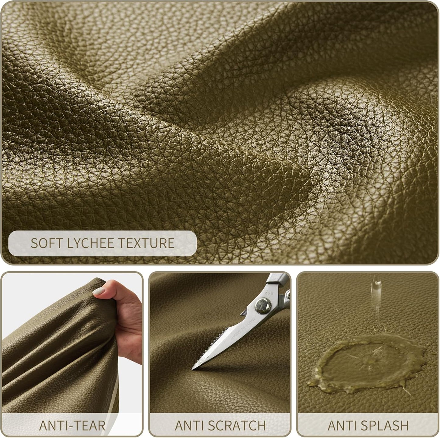 KALIDI Large Tote Bag Vegan Leather Casual Zipper Work Bag Weekender Hobo for Women 23L Oversize Shoulder Travel Purse