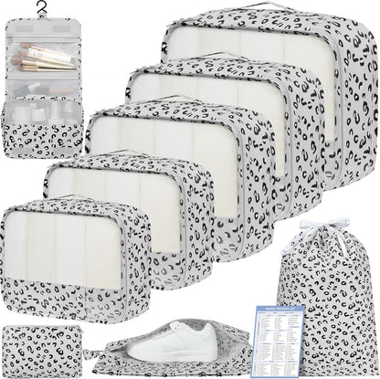 BAGAIL 9 Set Packing Cubes Luggage Packing Organizers for Travel Accessories
