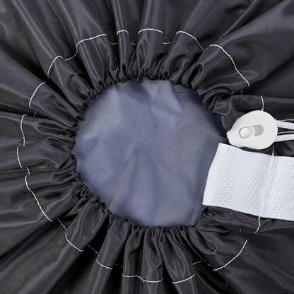 HOMEST 2 Pack XL Nylon Laundry Bag with Strap, Large Dirty Clothes Organizer, Easy Fit a Laundry Hamper or Basket, Can Carry Up to 4 Loads of Laundry, Black and Sky Blue