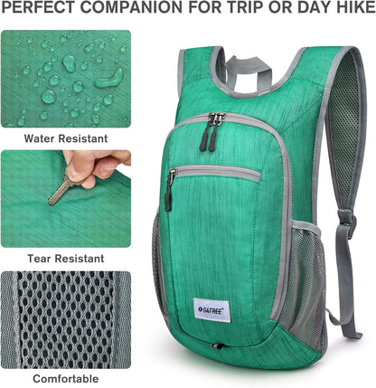 G4Free 10L/15L Hiking Backpack Lightweight Packable Hiking Daypack Small Travel Outdoor Foldable Shoulder Bag