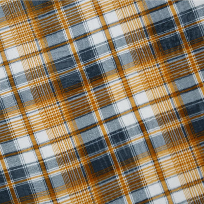 PU MEI Sherpa Blanket Queen Plaid Thick Bed Blanket, 80”*90” Super Soft Flannel Fuzzy Fleece Reversible Velvet Plush Warm Blanket for Couch (Blue Yellow Check)