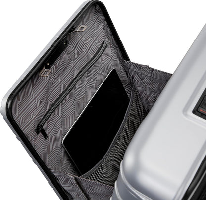 Samsonite Omni 2 PRO Hardside Expandable Luggage with Spinners, Arctic Silver, Carry-on