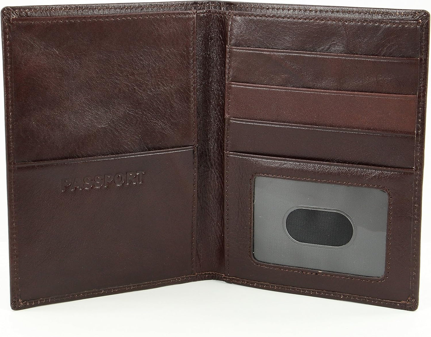Passport Wallet Executive Boarding Pass Holder Radish Brown made with Cow Leather