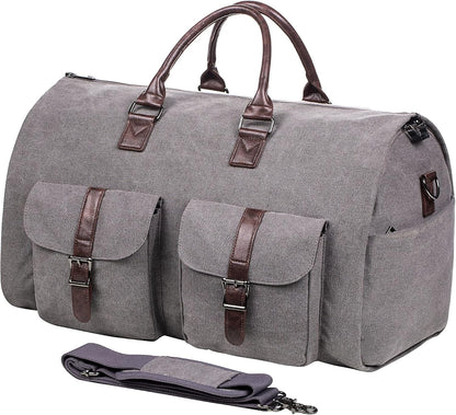 seyfocnia Convertible Travel Garment Bag,Carry on Garment Duffel Bag for Men Women - 2 in 1 Hanging Suitcase Suit Business Travel Bag