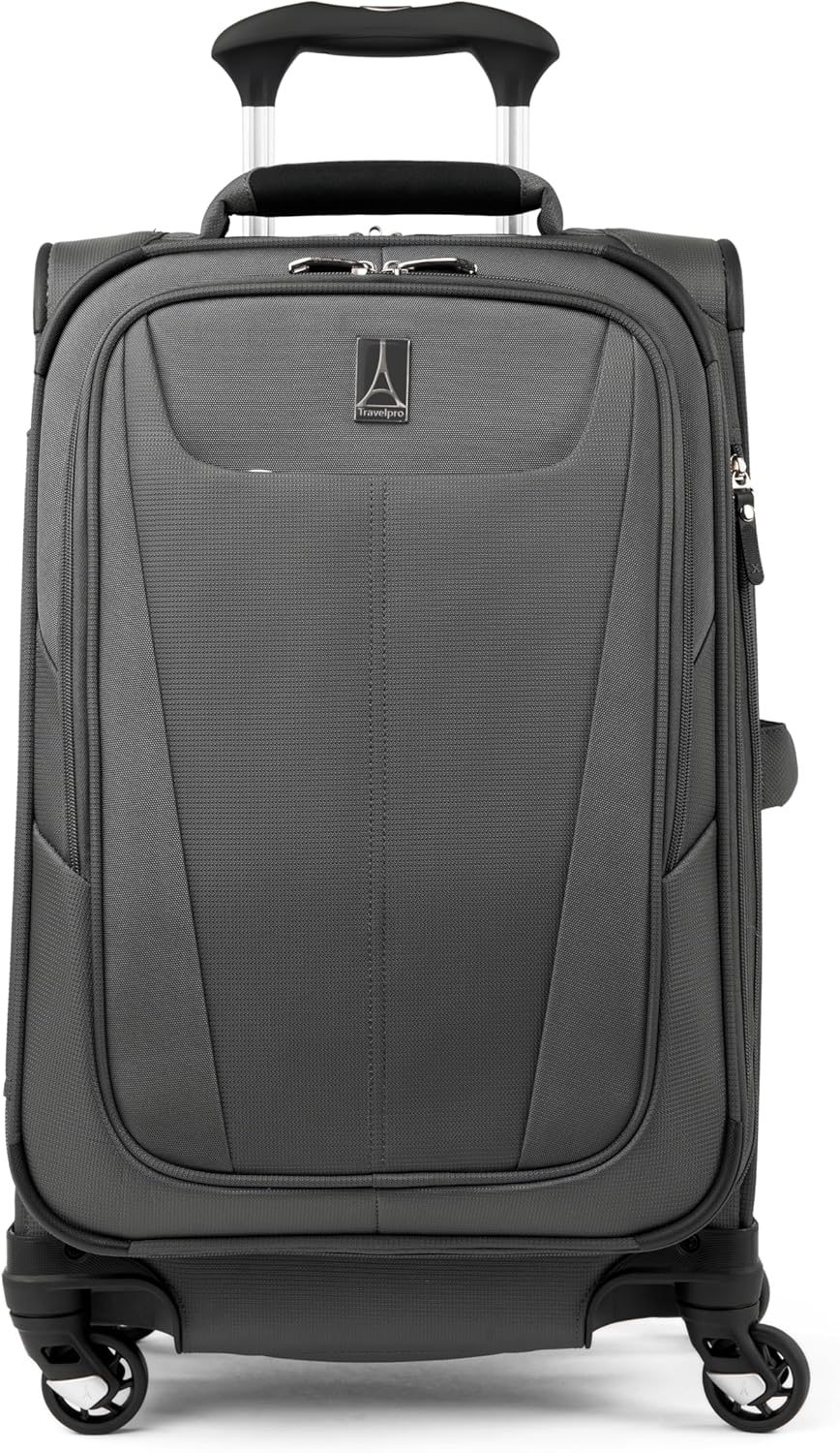 Travelpro Maxlite 5 Softside Expandable Carry-On Luggage with Spinner Wheels, Lightweight, 21-Inch — Shadow Grey